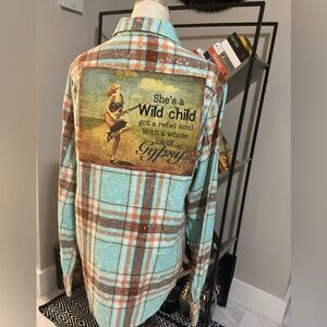 EUC Angry Minnow Flannel Shirt - Size M